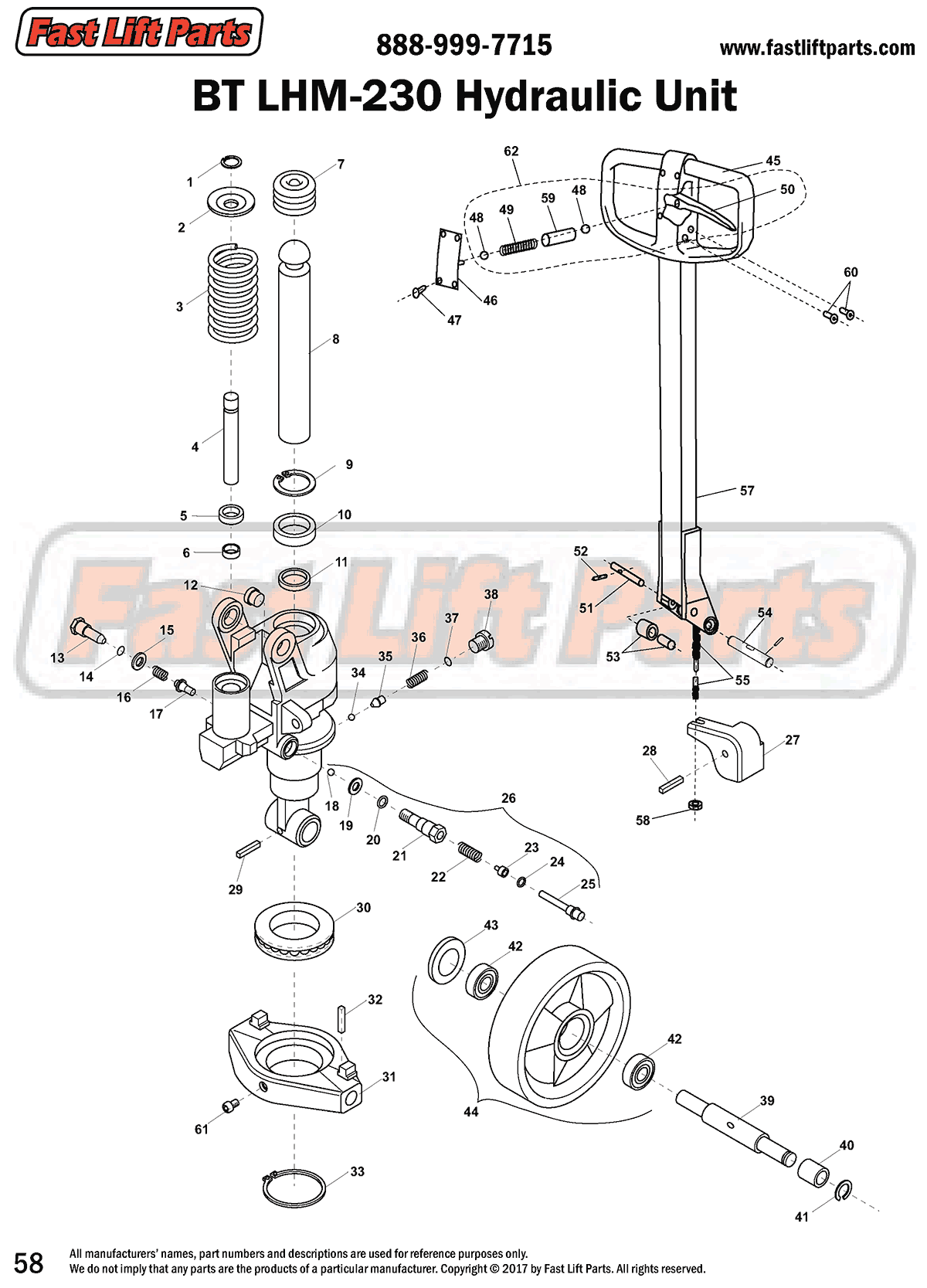BT LHM 230 Hydraulic Unit Line Drawing