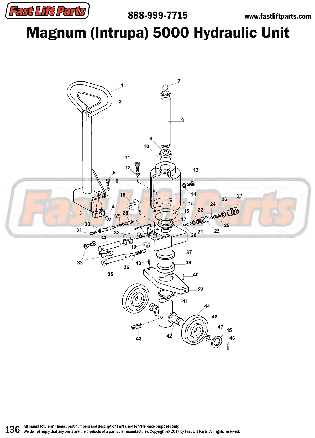 Magnum 5000 Hydraulic Unit Line Drawing