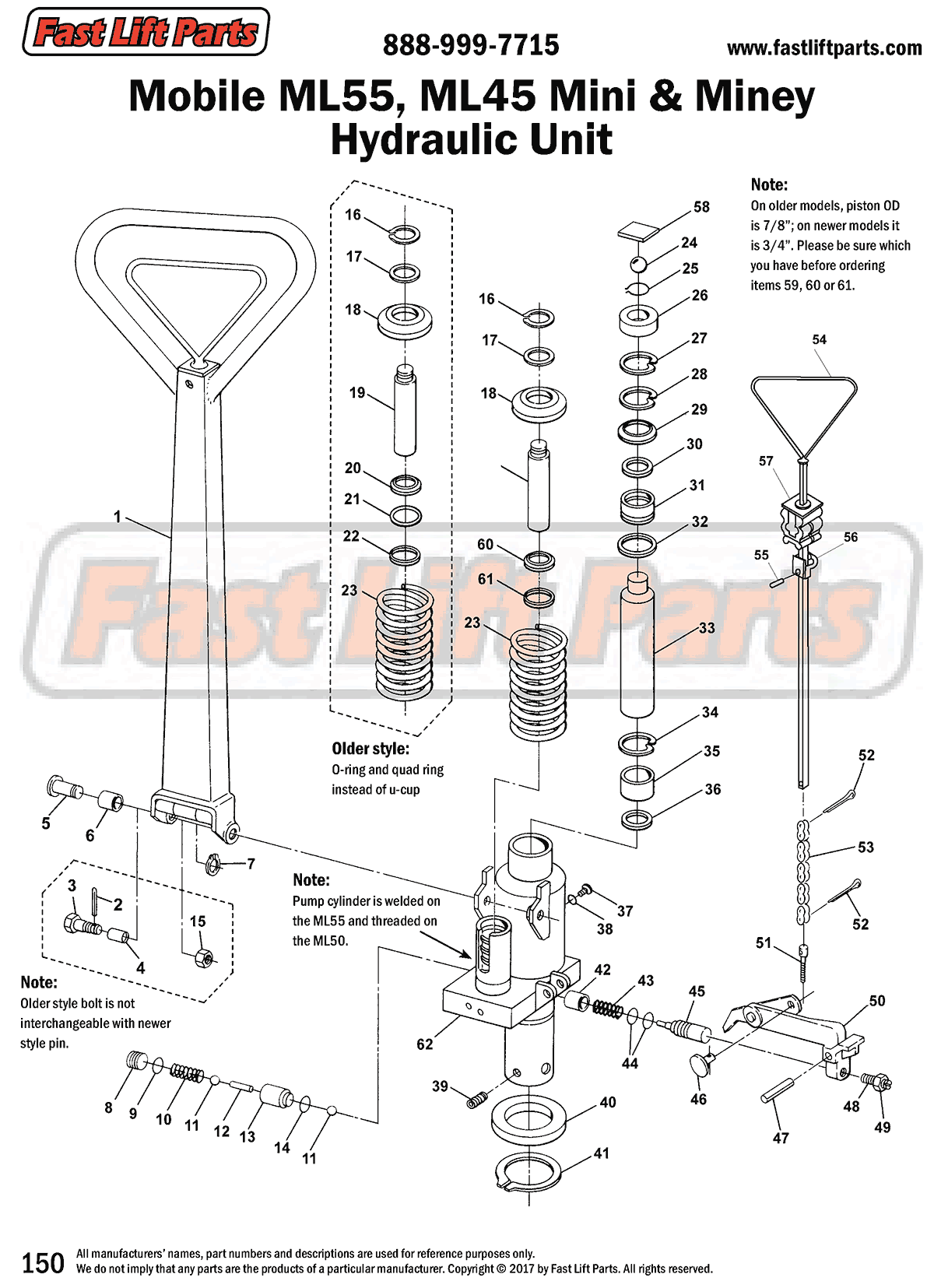 Mobile ML55 Hydraulic Unit Line Drawing