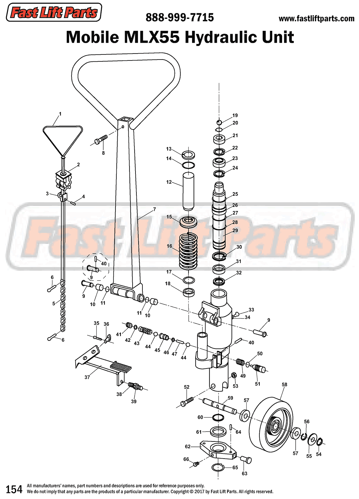 Mobile MLX55 Hydraulic Unit Line Drawing